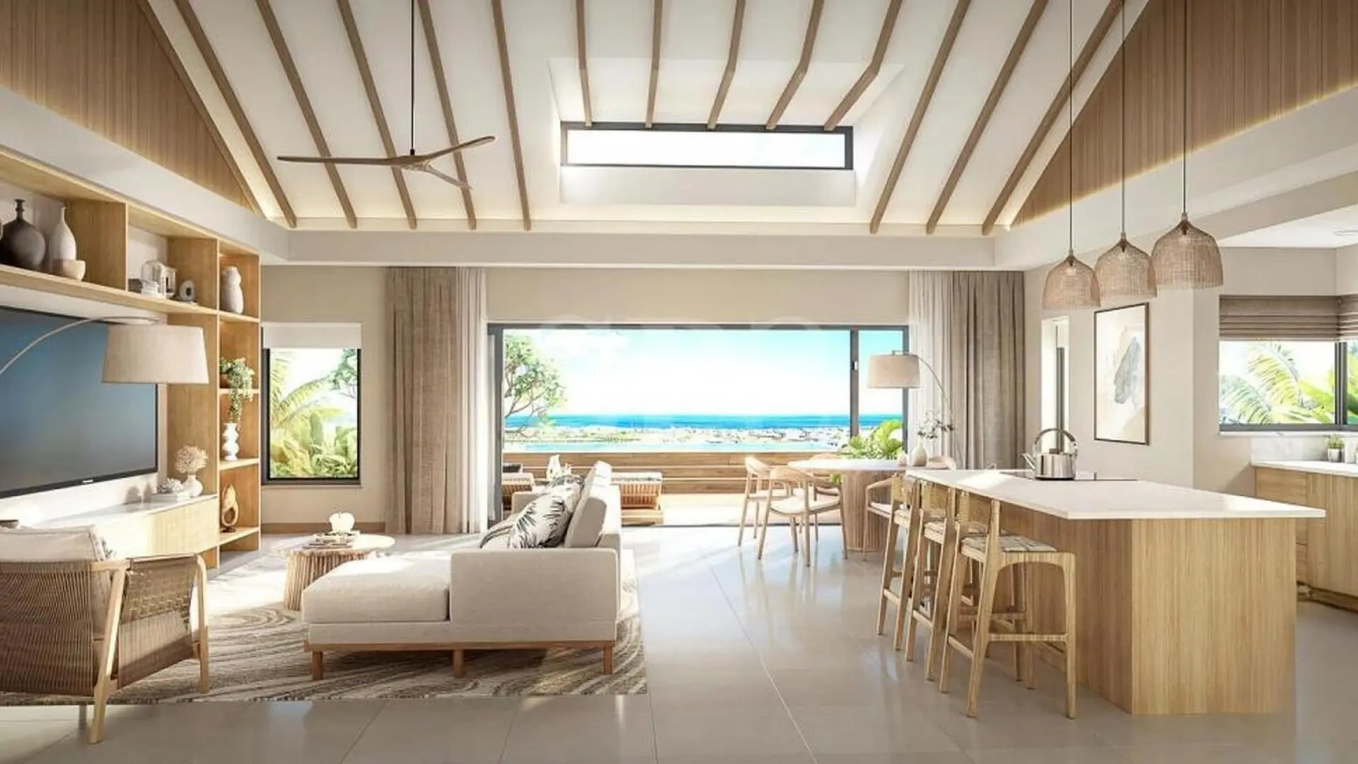 1 - venta apartamento vista al mar flic en flac rivière noire mauricio
