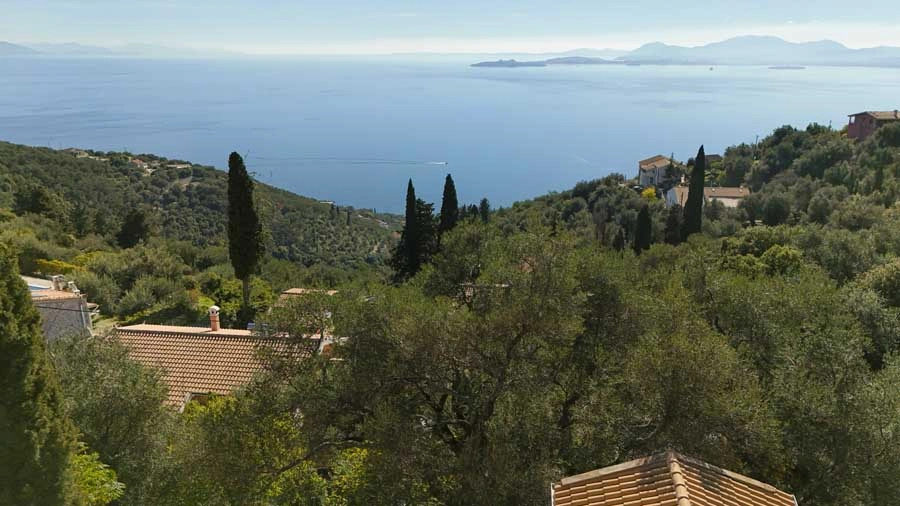 1 - vente villa vue mer corfu îles ioniennes grèce