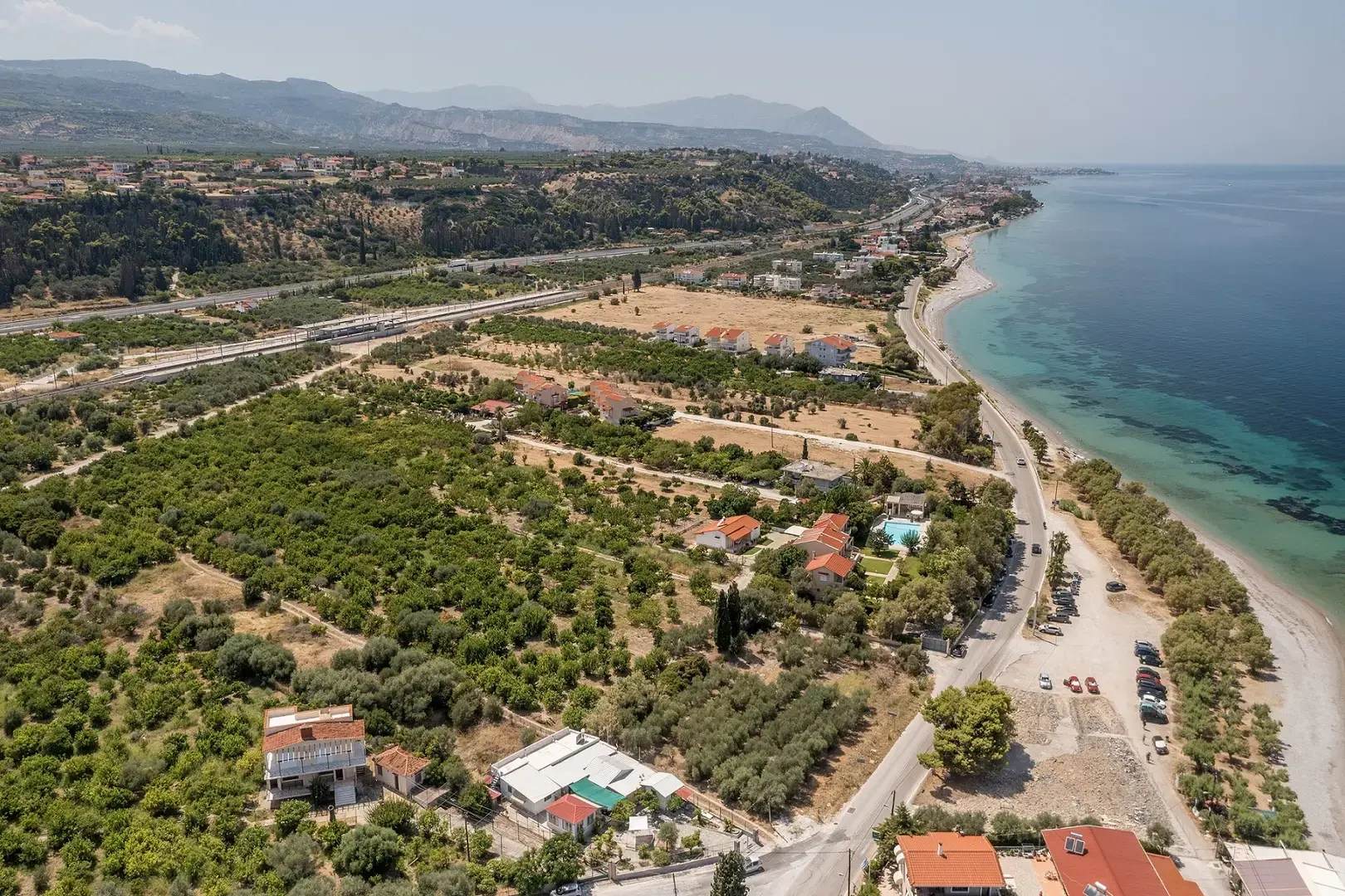 1 - vente terrain vue mer kato diminio péloponnèse grèce