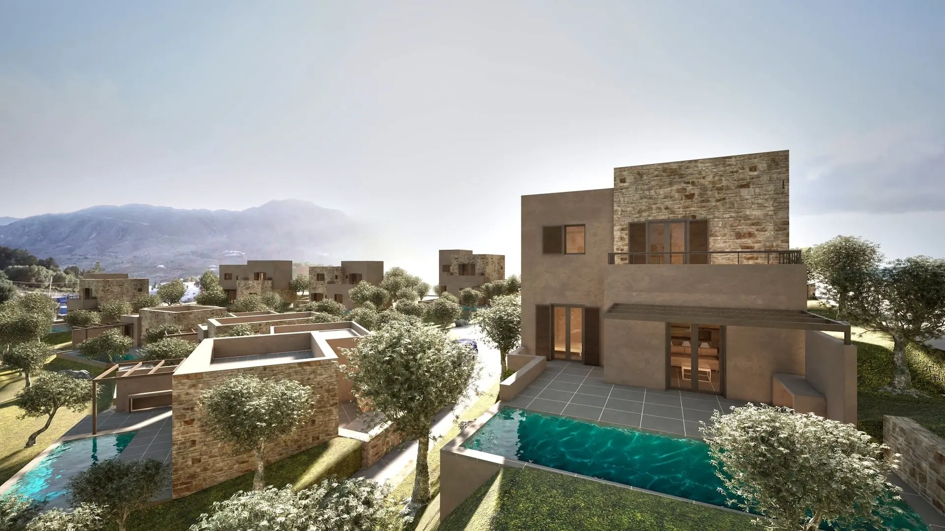 2 - vente maison vue mer kyriánna crète grèce