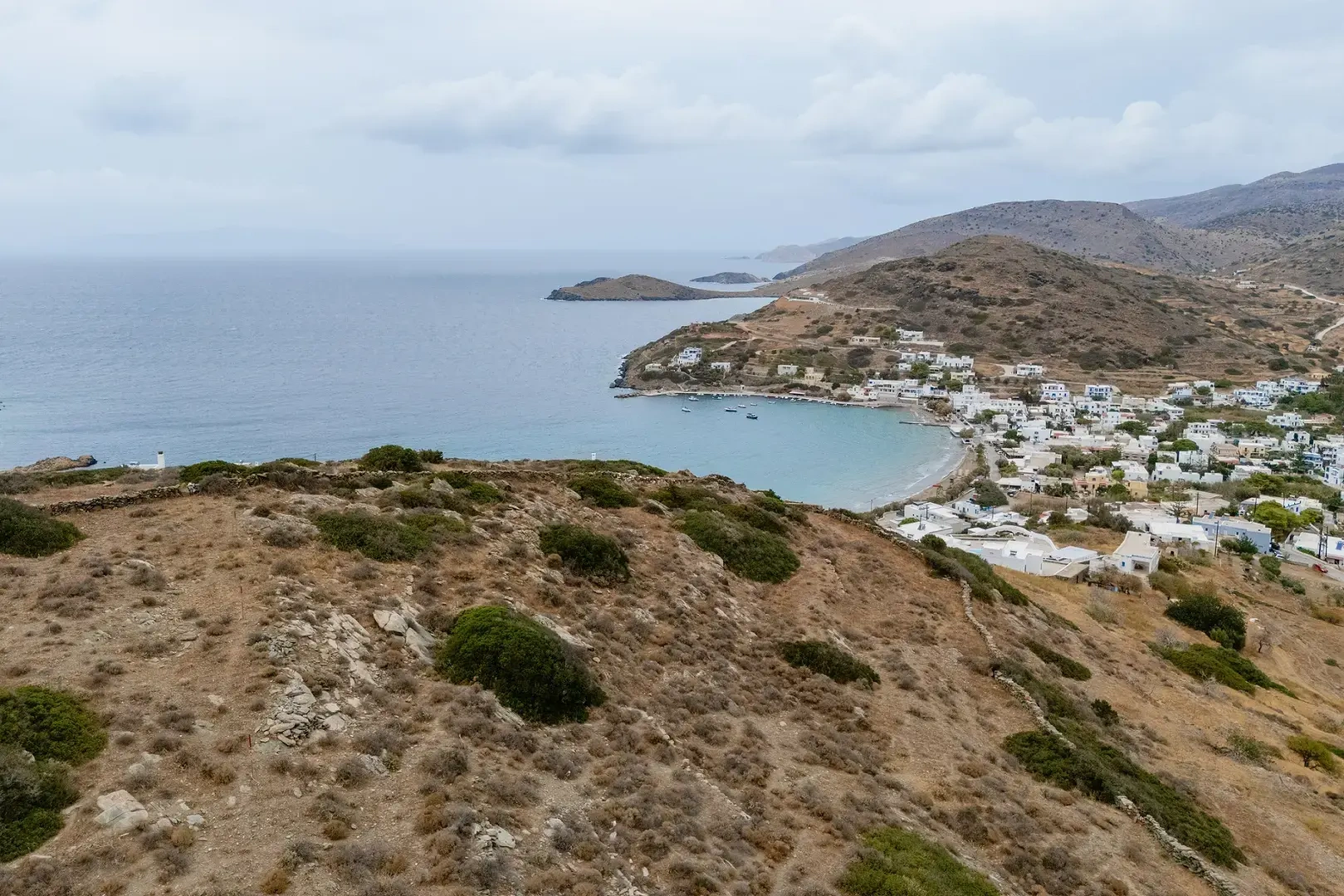 1 - vendita terreno vista mare siro - cicladi egeo meridionale grecia