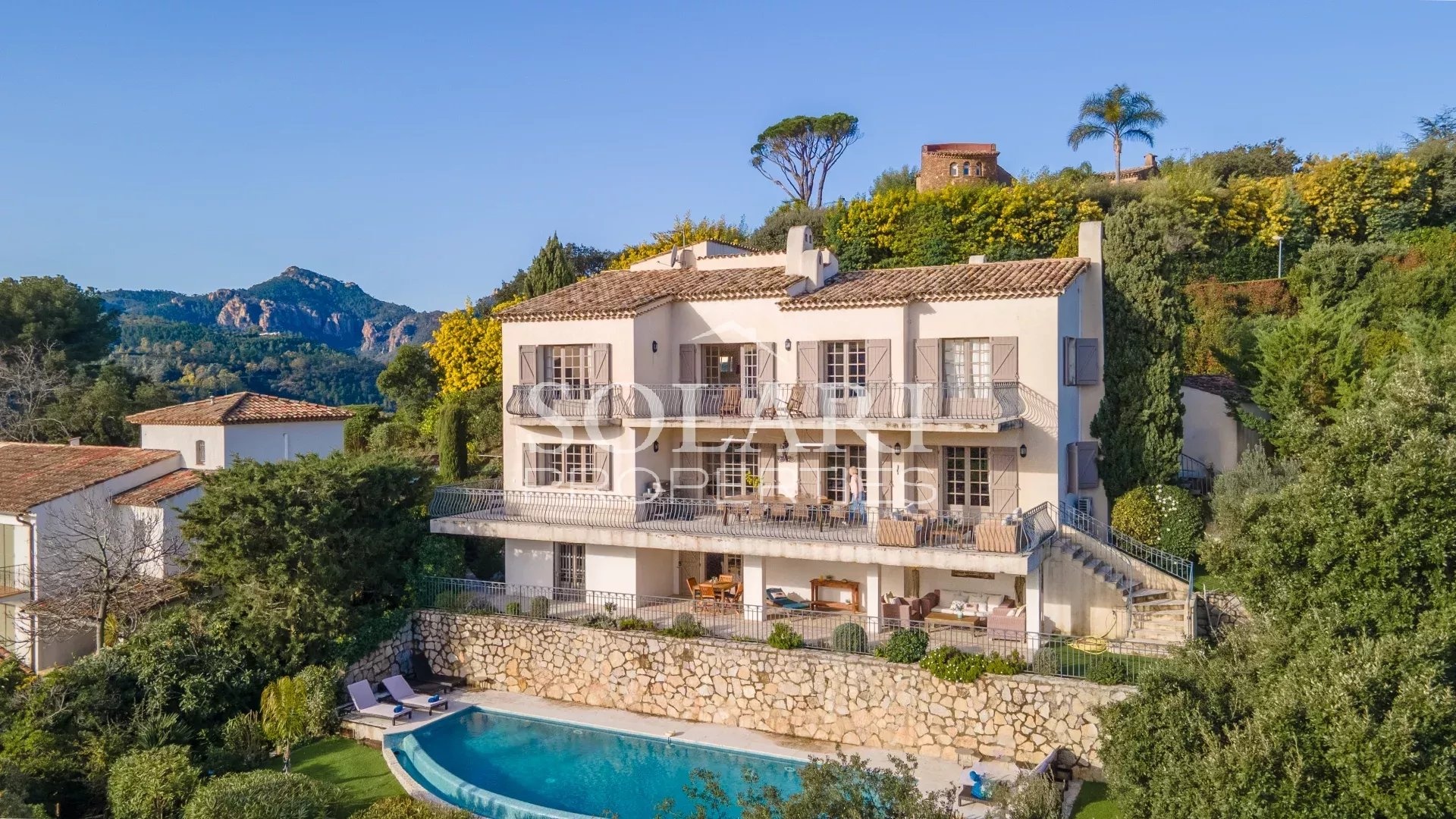 1 - sea view house for vacation rentals in mandelieu-la-napoule alpes-maritimes france