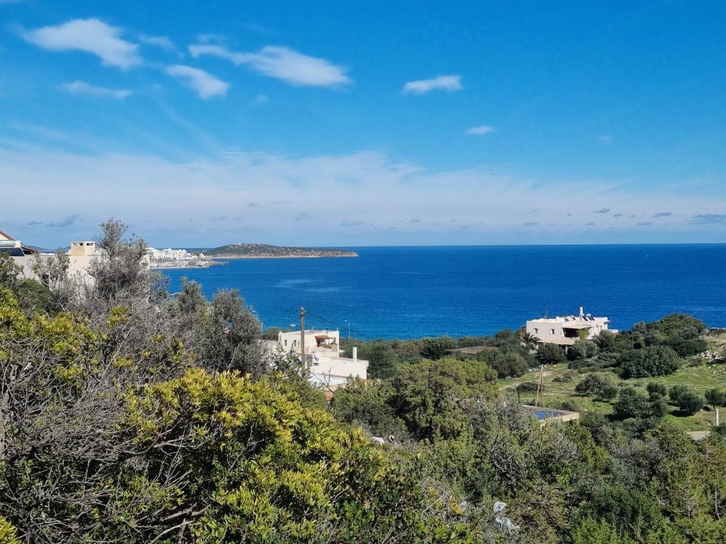 1 - sea view plot of land for sale in agios nikolaos crete greece