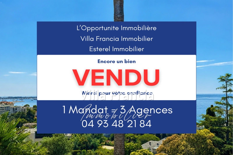 1 - vente appartement vue mer cannes alpes-maritimes france