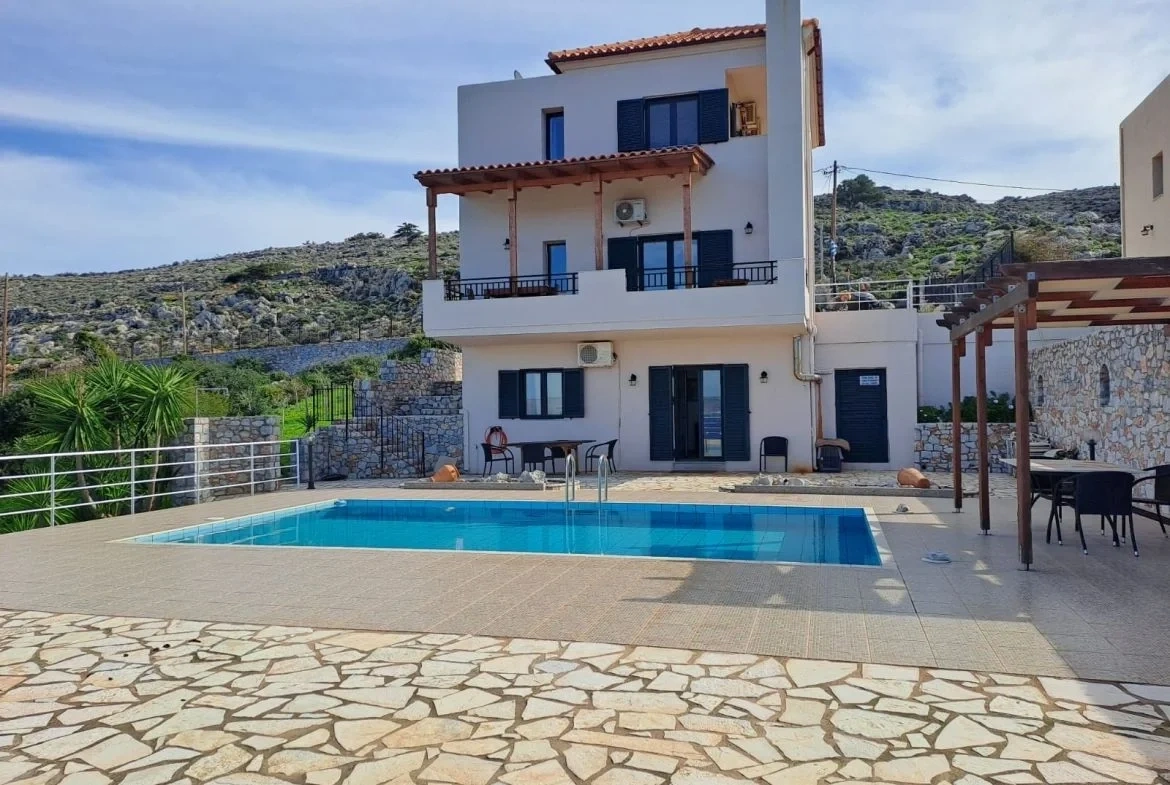 1 - venta casa vista al mar kokkino chorio creta grecia