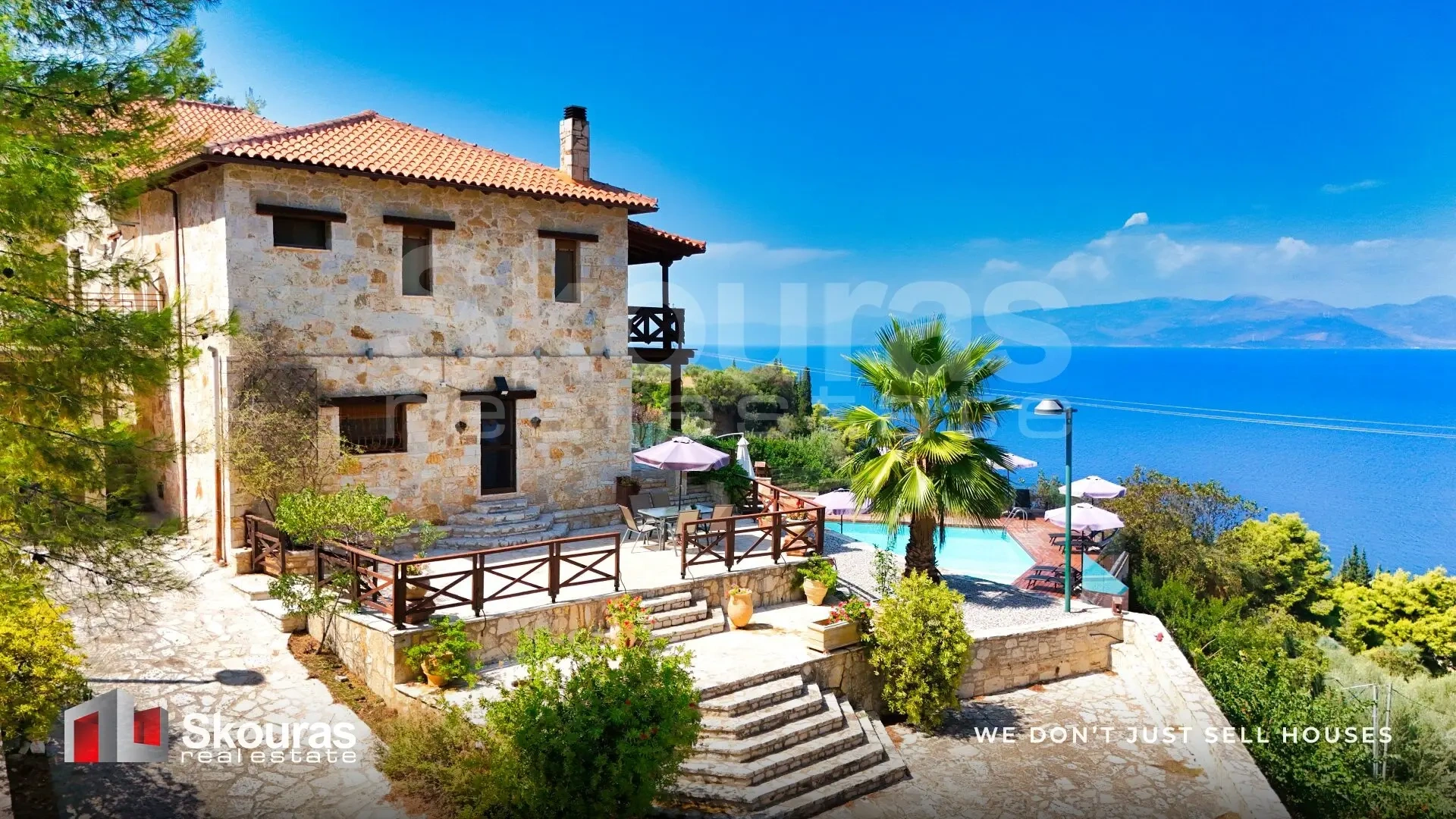 1 - vente maison vue mer plátanos péloponnèse grèce