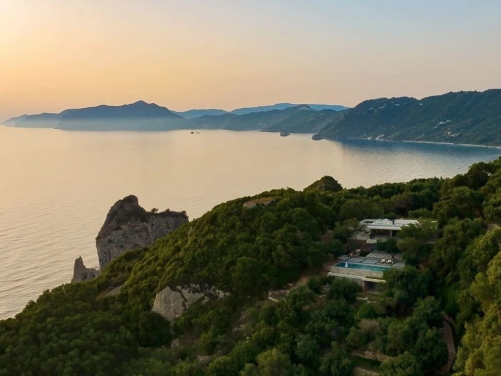 2 - vente propriété vue mer pentati îles ioniennes grèce