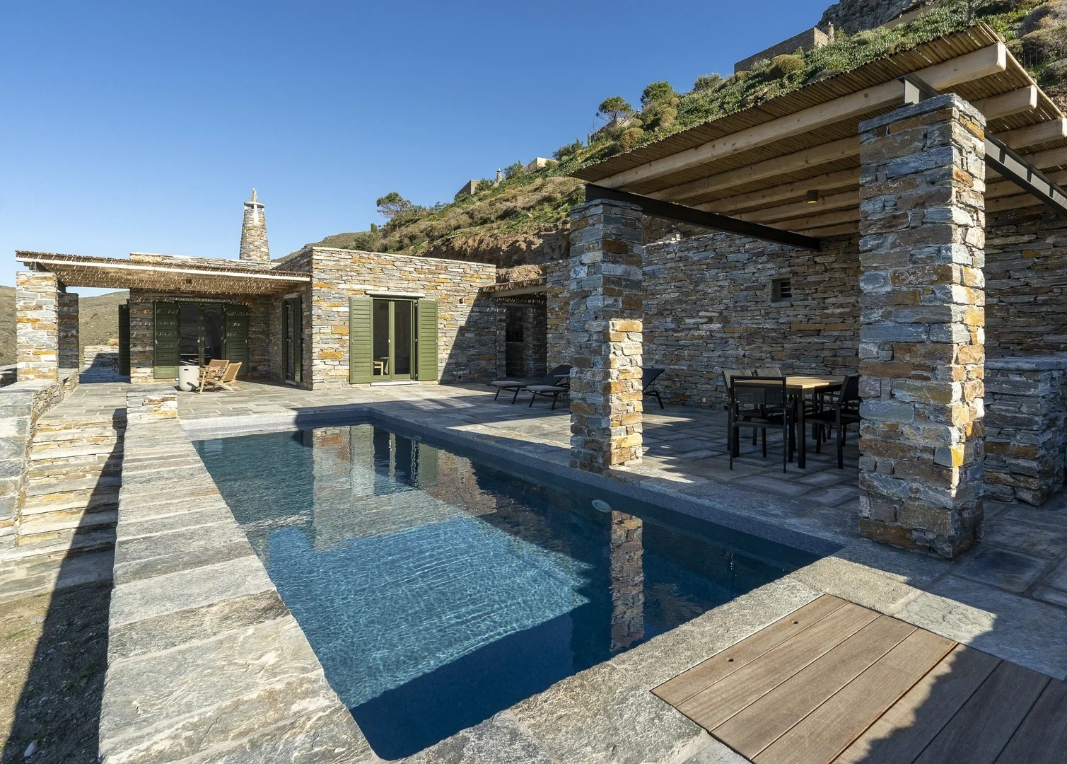 2 - vente villa vue mer kéa - cyclades egée méridionale grèce