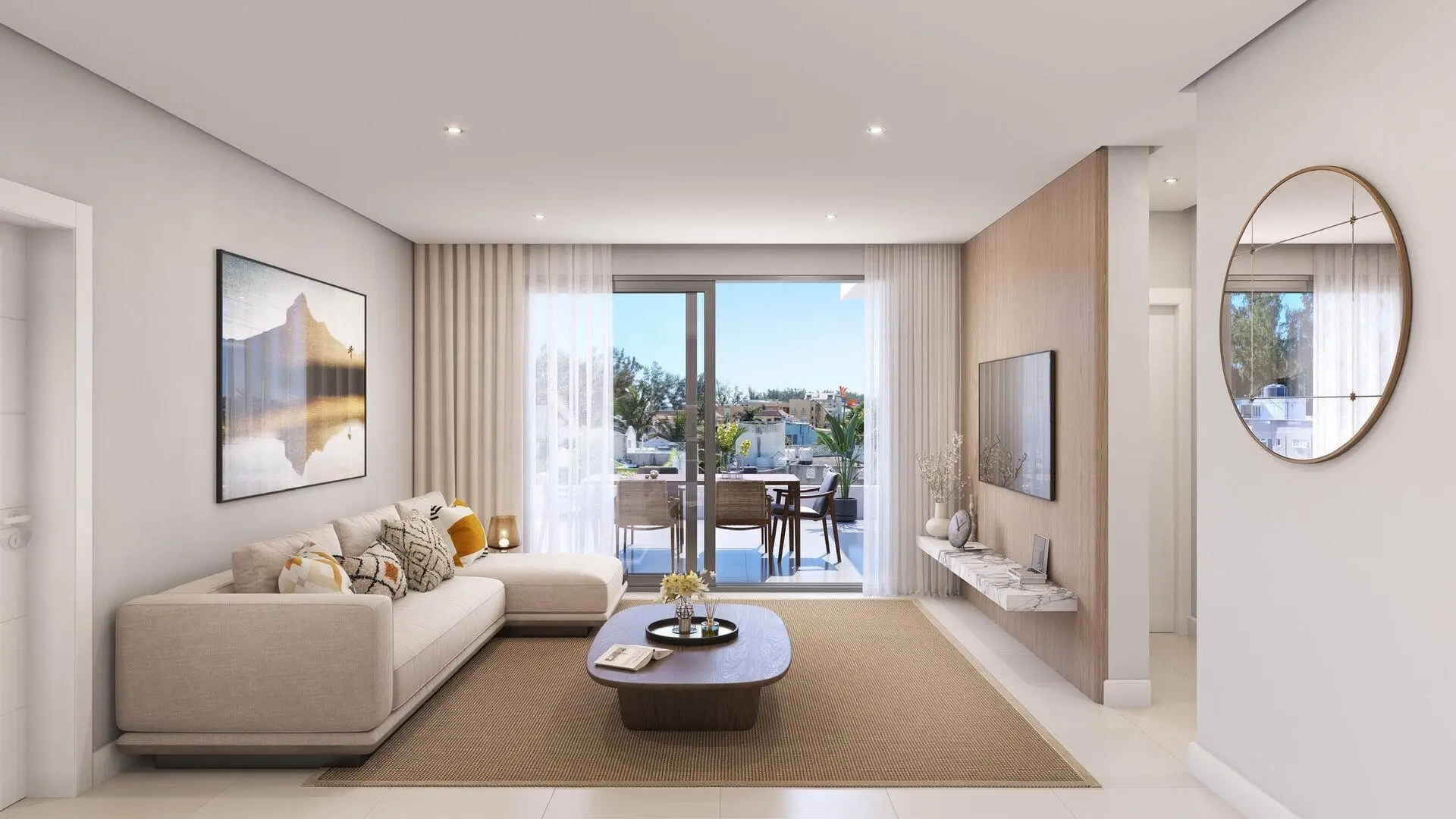 2 - vente appartement vue mer flic en flac rivière noire île maurice