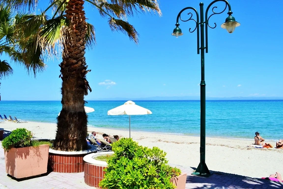 1 - vendita commercio fronte mare pefkochori - calcidica macedonia centrale grecia