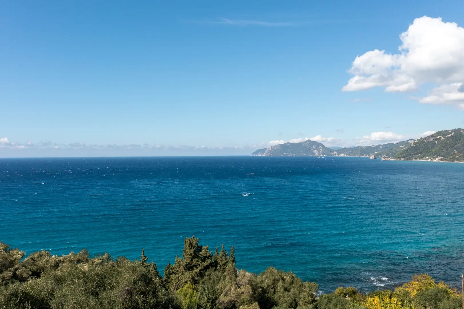 1 - vente terrain vue mer corfu îles ioniennes grèce