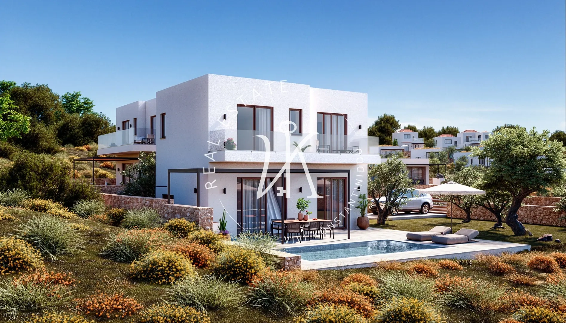 1 - vente villa vue mer kalavárda egée méridionale grèce