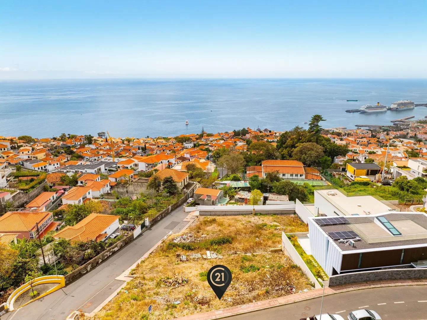 1 - sea view plot of land for sale in funchal madeira portugal