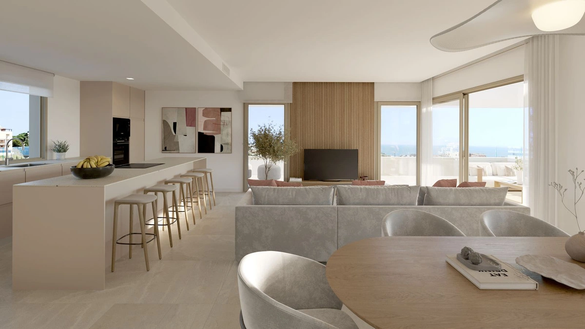 2 - venta apartamento vista al mar mijas andalucía españa