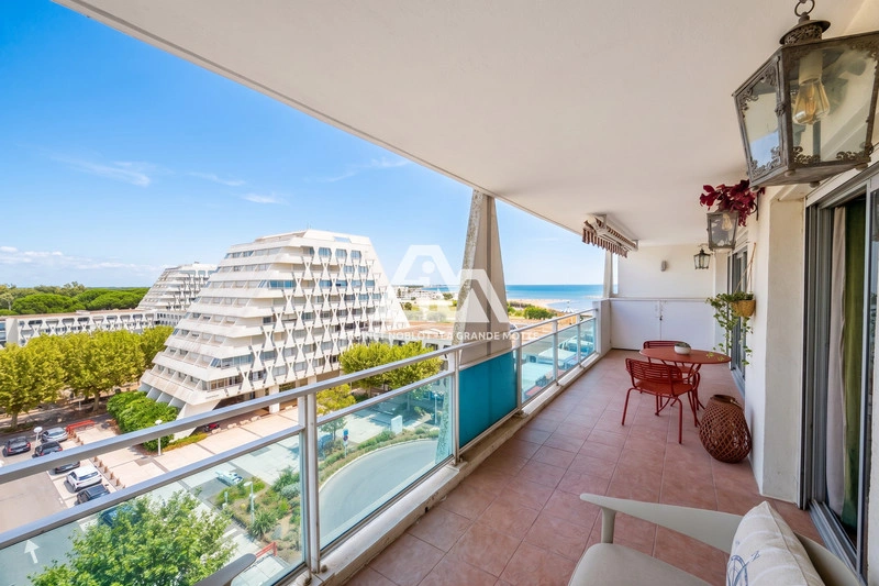 1 - vente appartement vue mer la grande-motte hérault france