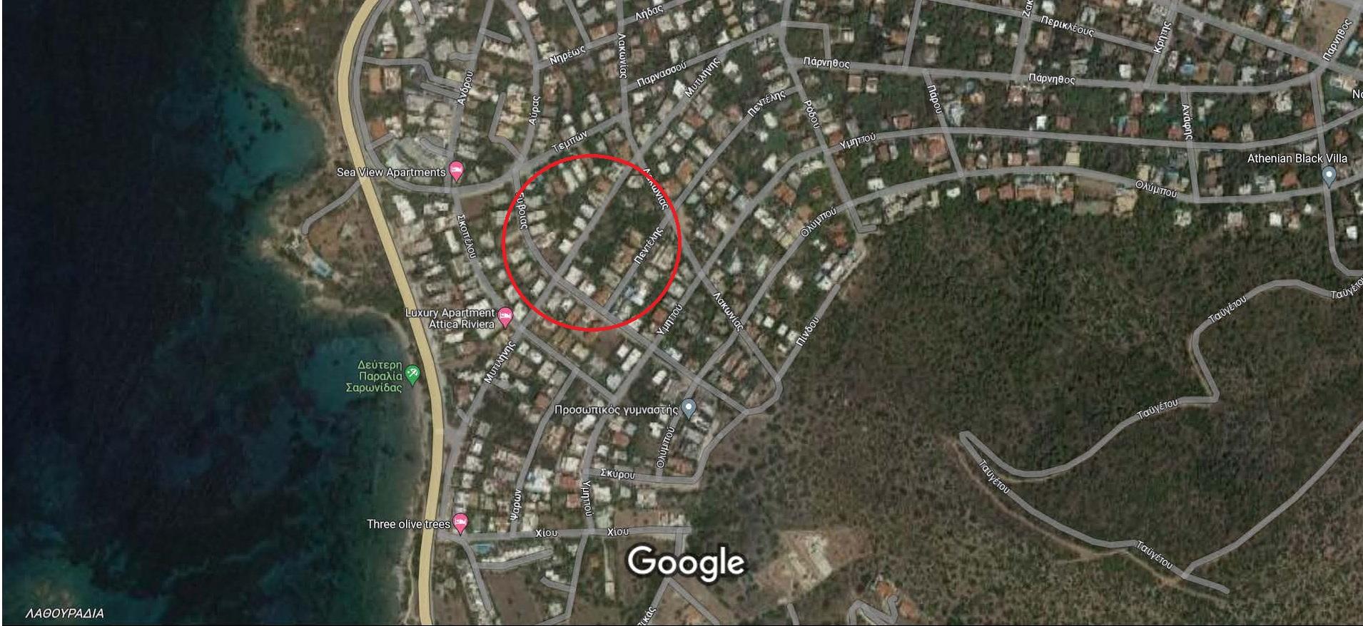 2 - verkoop terrein uitzicht op zee saronida attica griekenland