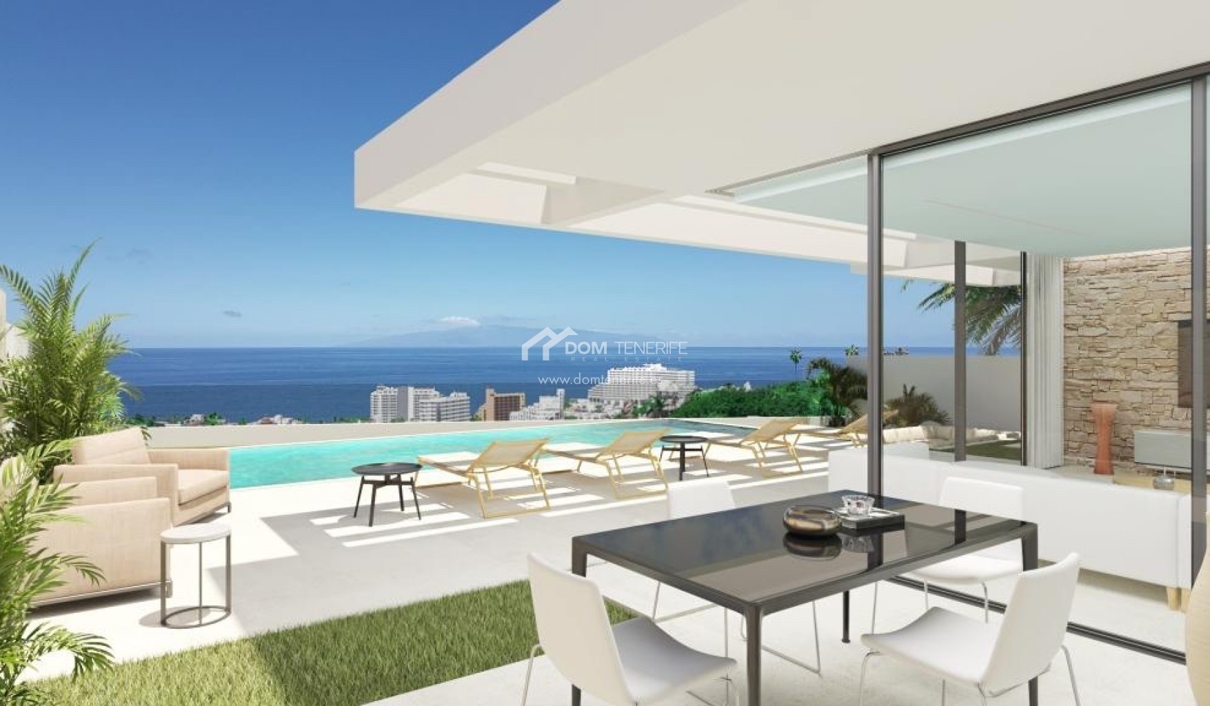 1 - vendita casa vista mare adeje tenerife - isole canarie spagna