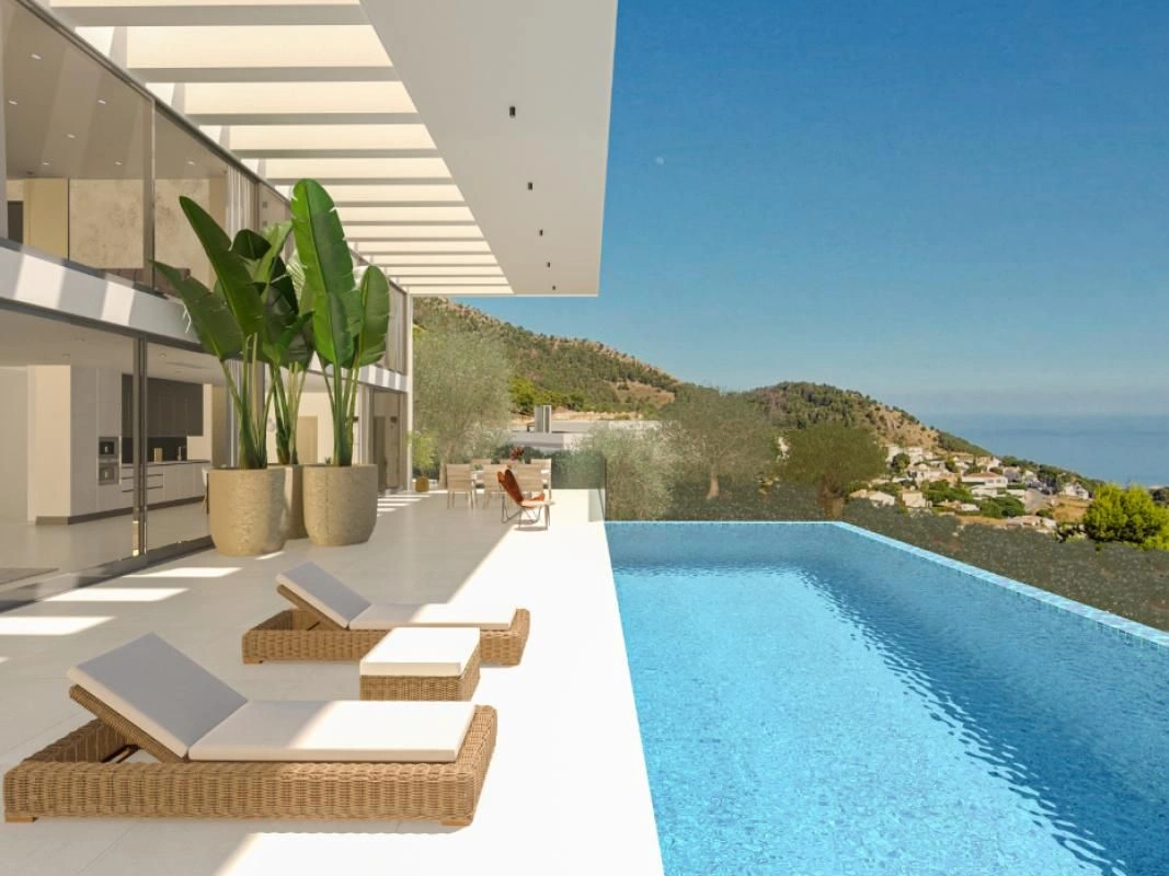 1 - venta villa vista al mar mijas andalucía españa