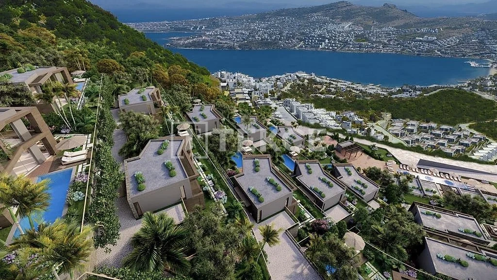 2 - продажа дом вид моря bodrum muğla турция