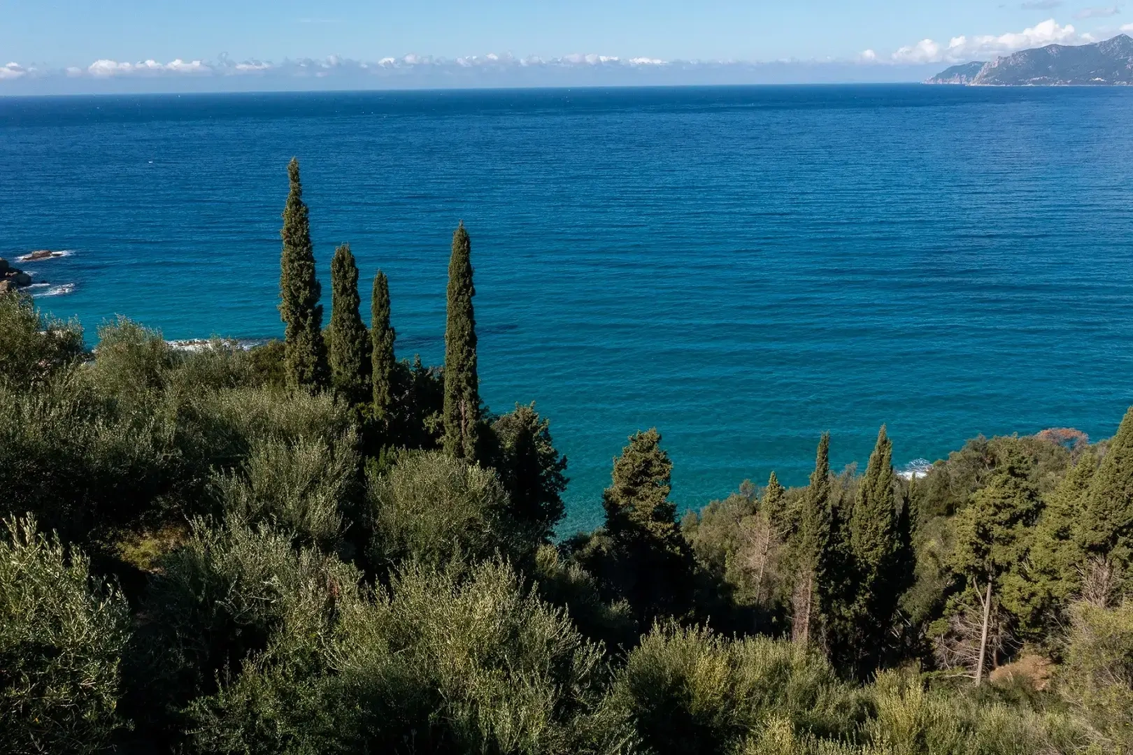2 - vente terrain vue mer corfu îles ioniennes grèce