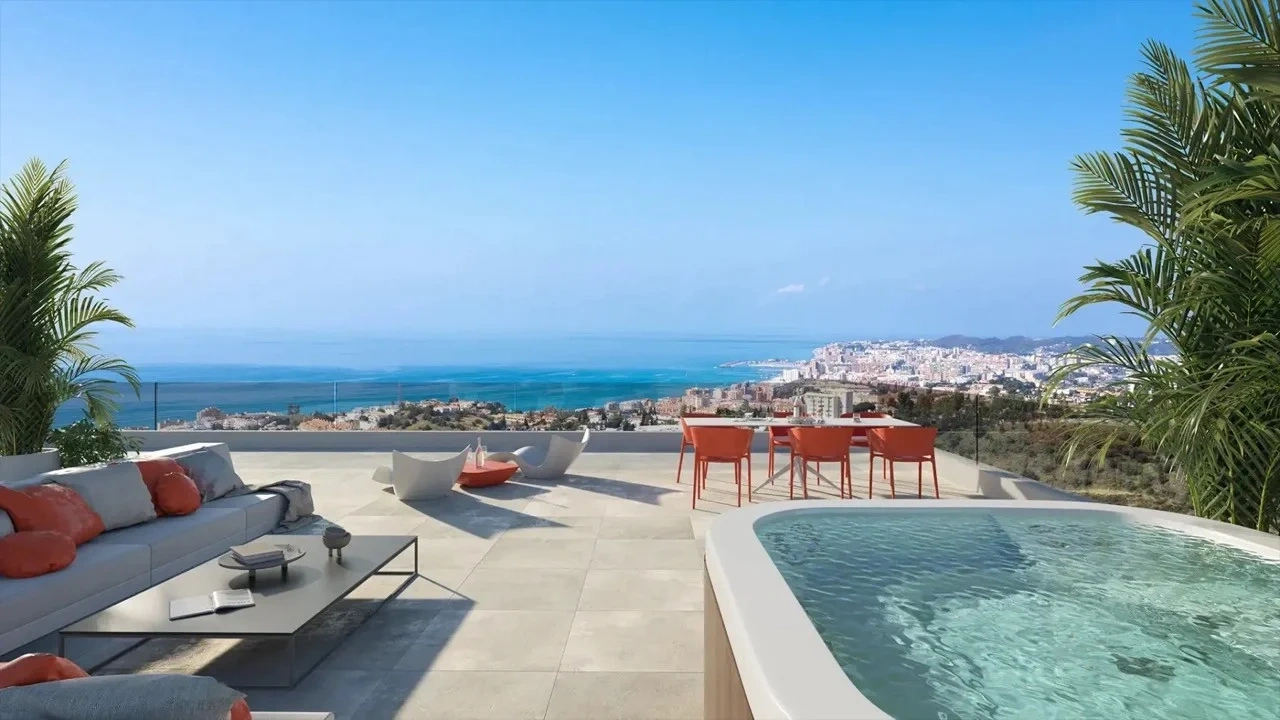 1 - venda apartamento vista de mar benalmadena - costa del sol andaluzia espanha