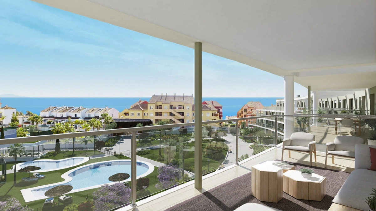 1 - venta apartamento vista al mar manilva andalucía españa