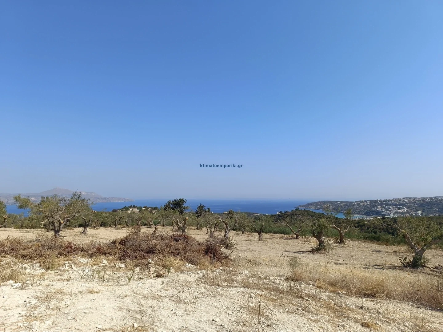 1 - vente terrain vue mer tsivarás crète grèce