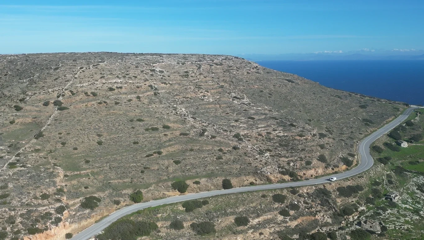 2 - vente terrain vue mer ios - cyclades egée méridionale grèce