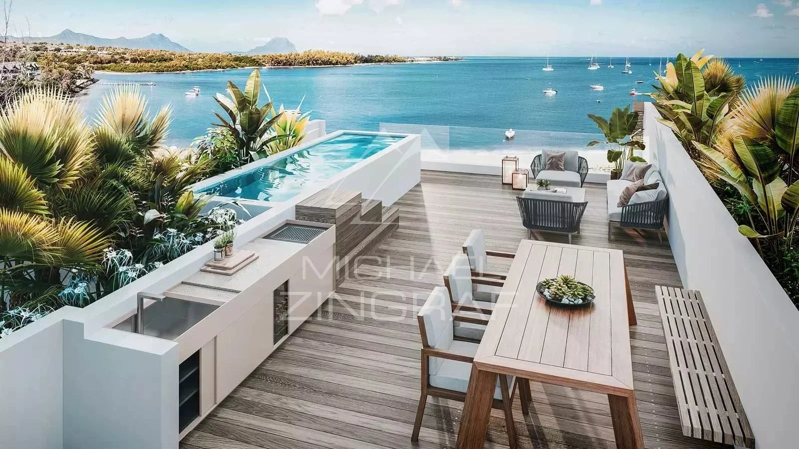 2 - sea view apartment for sale in black river rivière noire mauritius