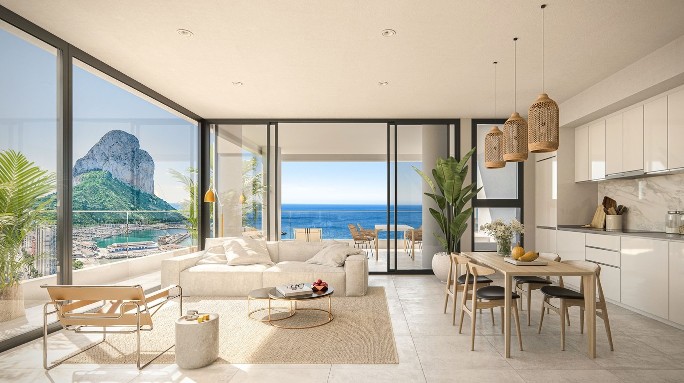 1 - verkauf wohnung meerblick calpe - costa blanca valencia spanien