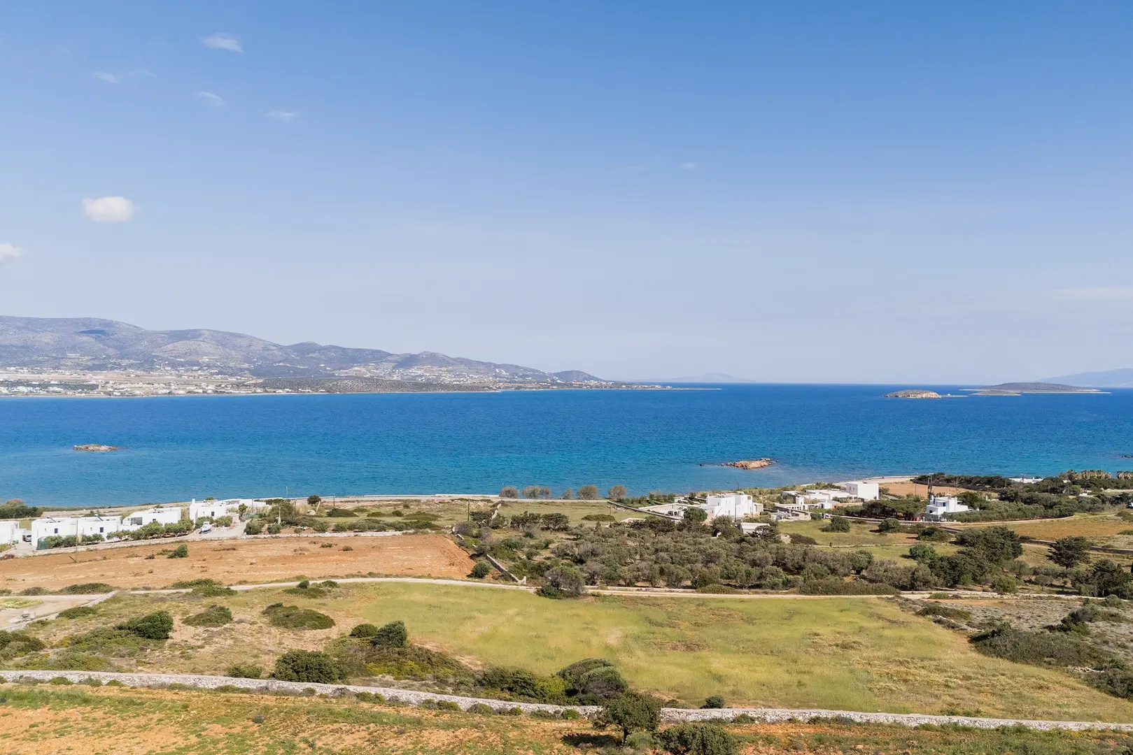 1 - vente terrain vue mer antiparos - cyclades egée méridionale grèce