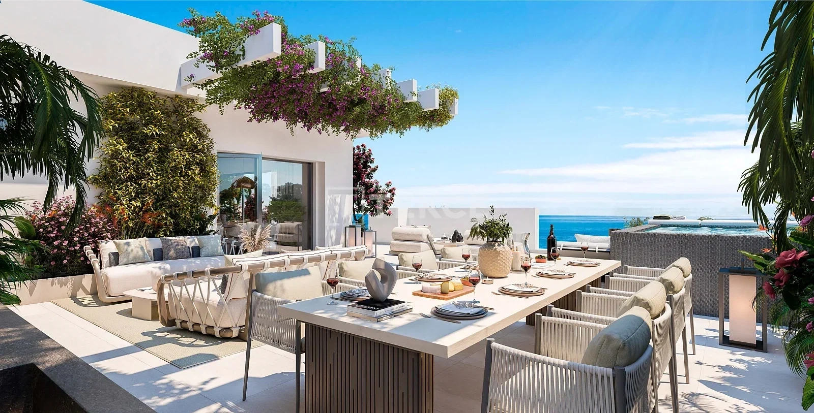 1 - vente appartement vue mer casares - costa del sol andalousie espagne