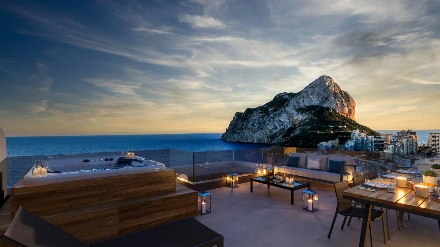1 - verkauf wohnung direkt am wasser calpe - costa blanca valencia spanien