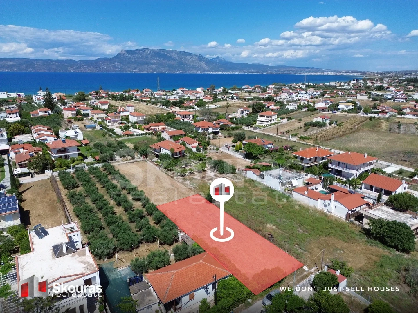 2 - waterfront plot of land for sale in léchaio peloponnese greece
