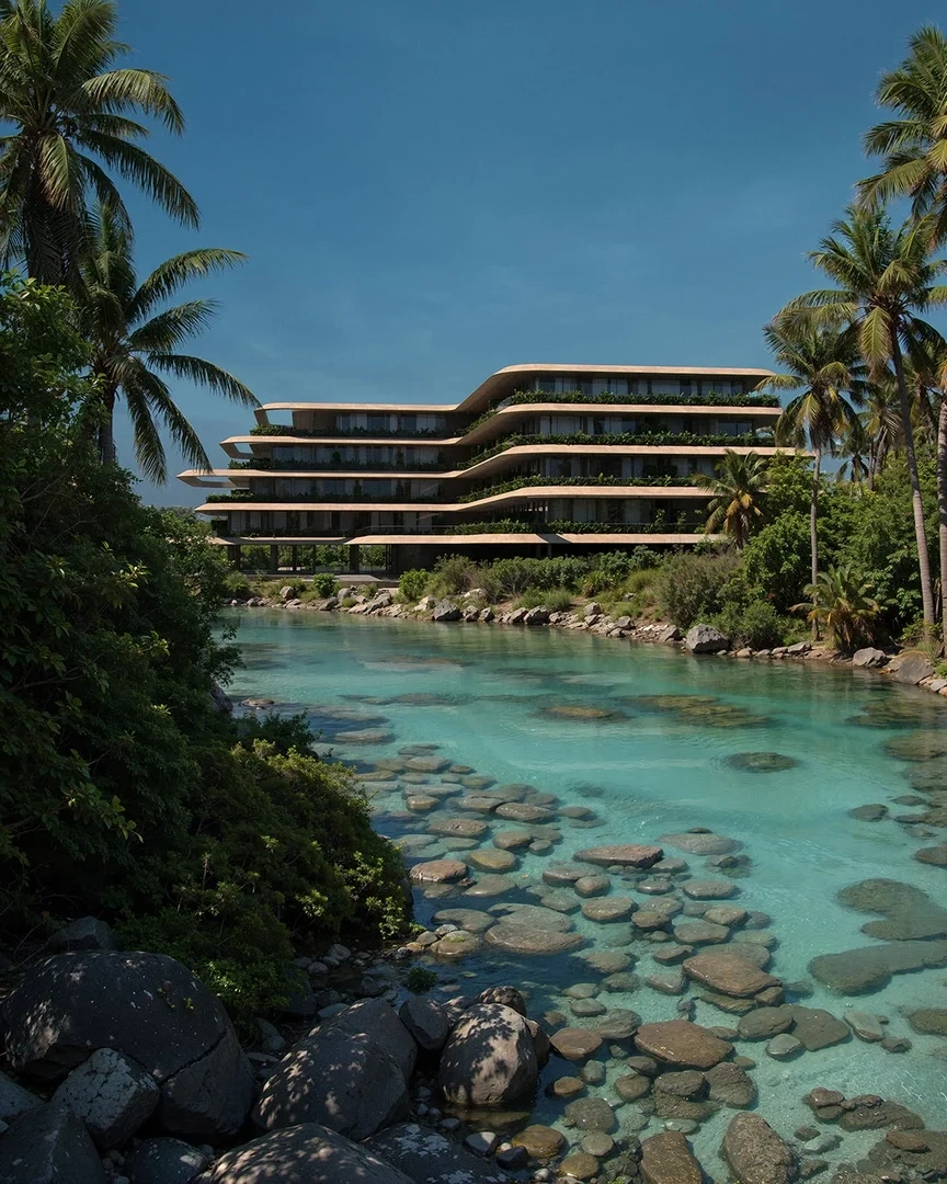 2 - vente appartement pieds dans l'eau tabanan bali indonésie