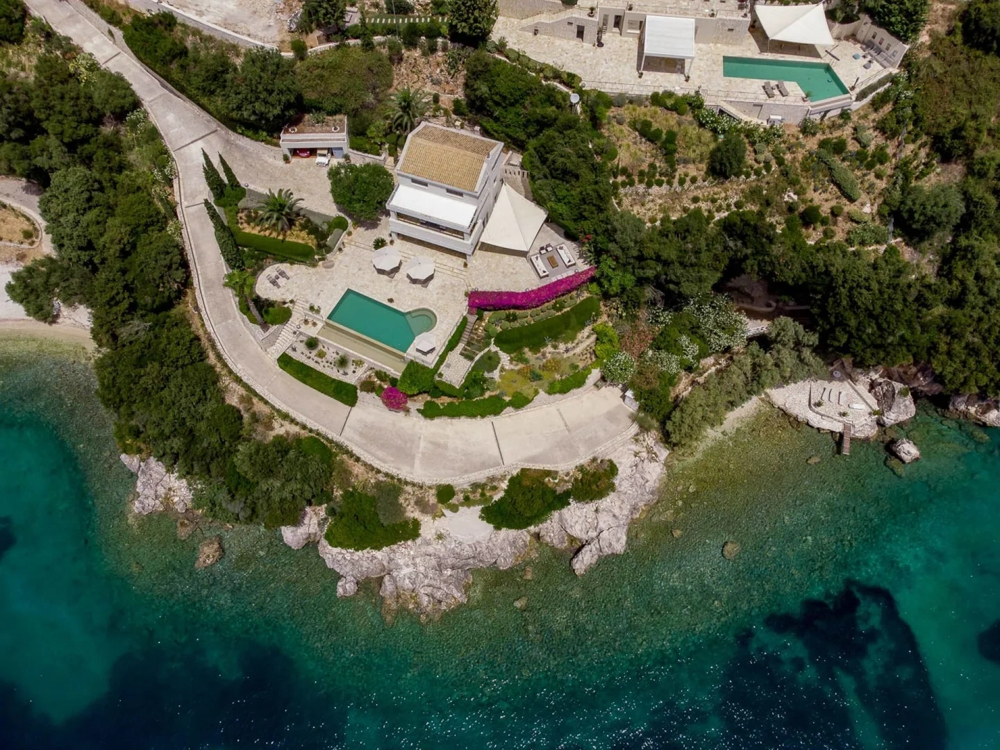 2 - vente maison pieds dans l'eau corfu îles ioniennes grèce