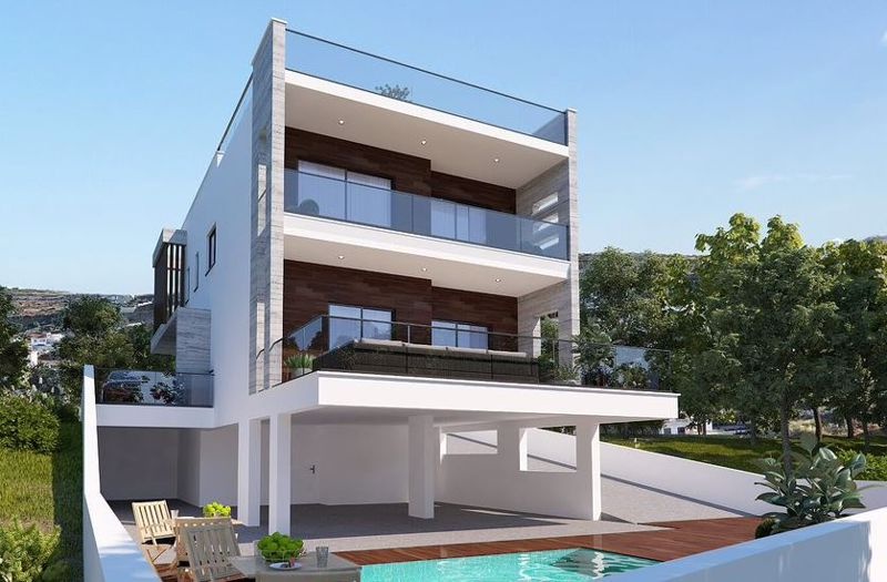 1 - продажа дом вид моря geroskipou пафос кипр