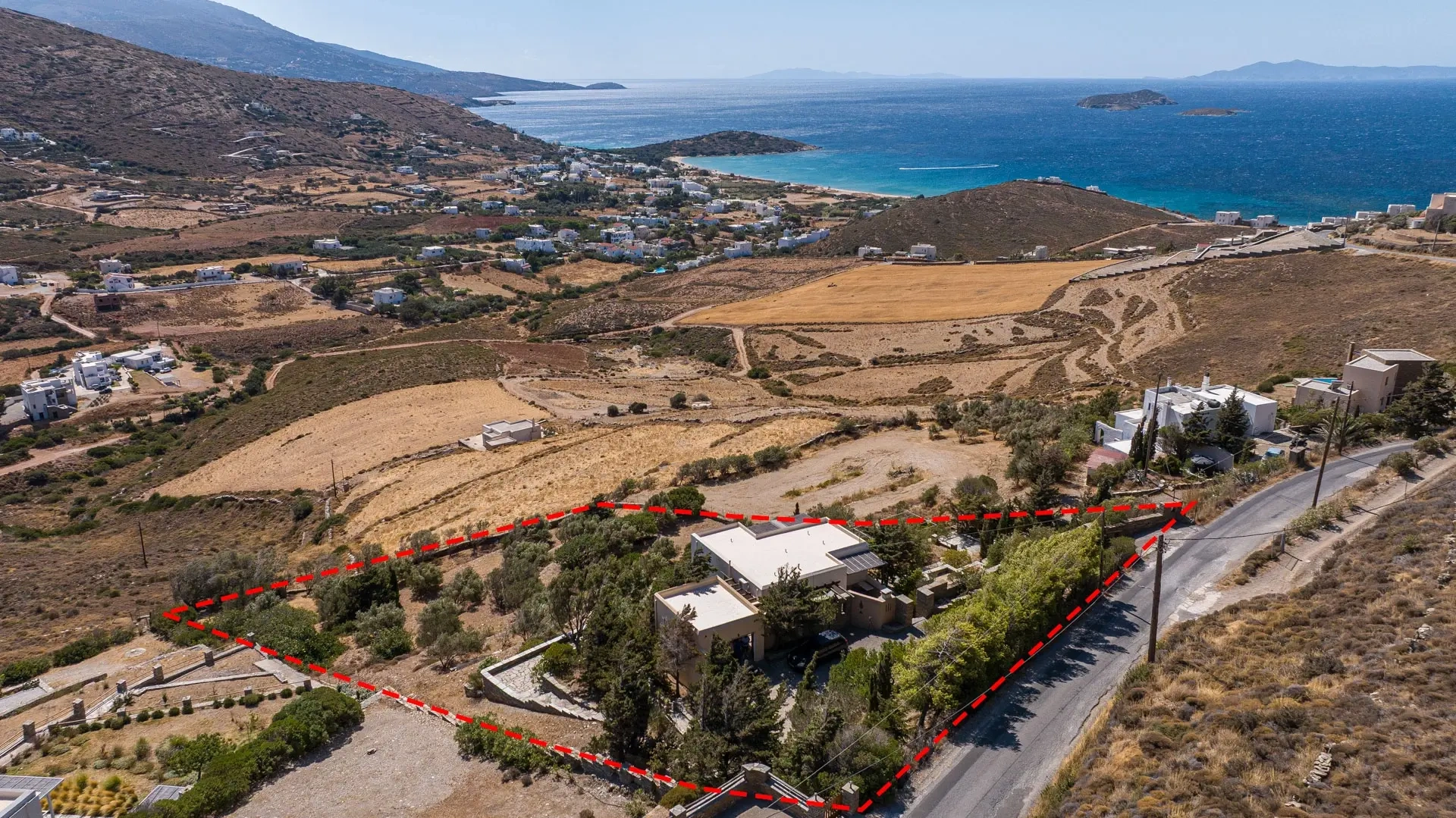1 - verkoop huis uitzicht op zee andros - cycladen zuid-egeïsche eilanden griekenland