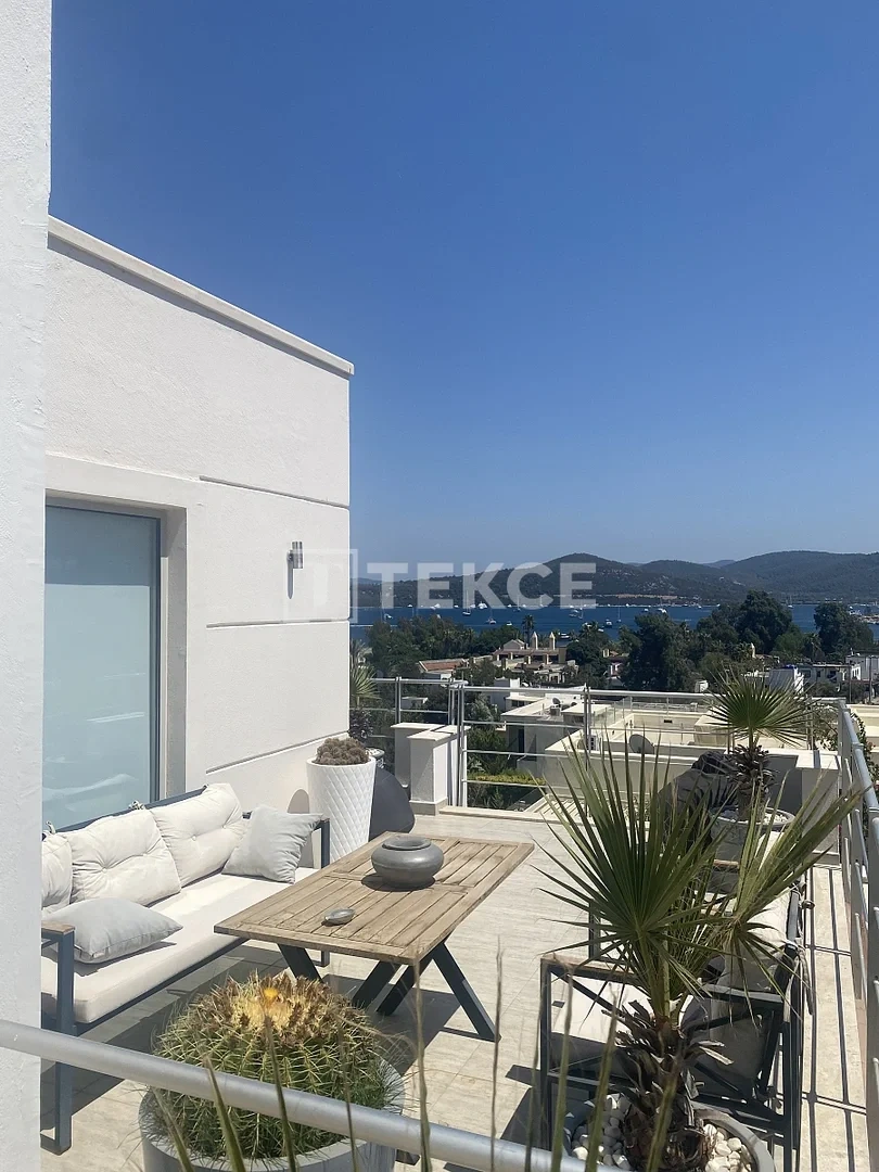 1 - продажа квартира вид моря bodrum muğla турция