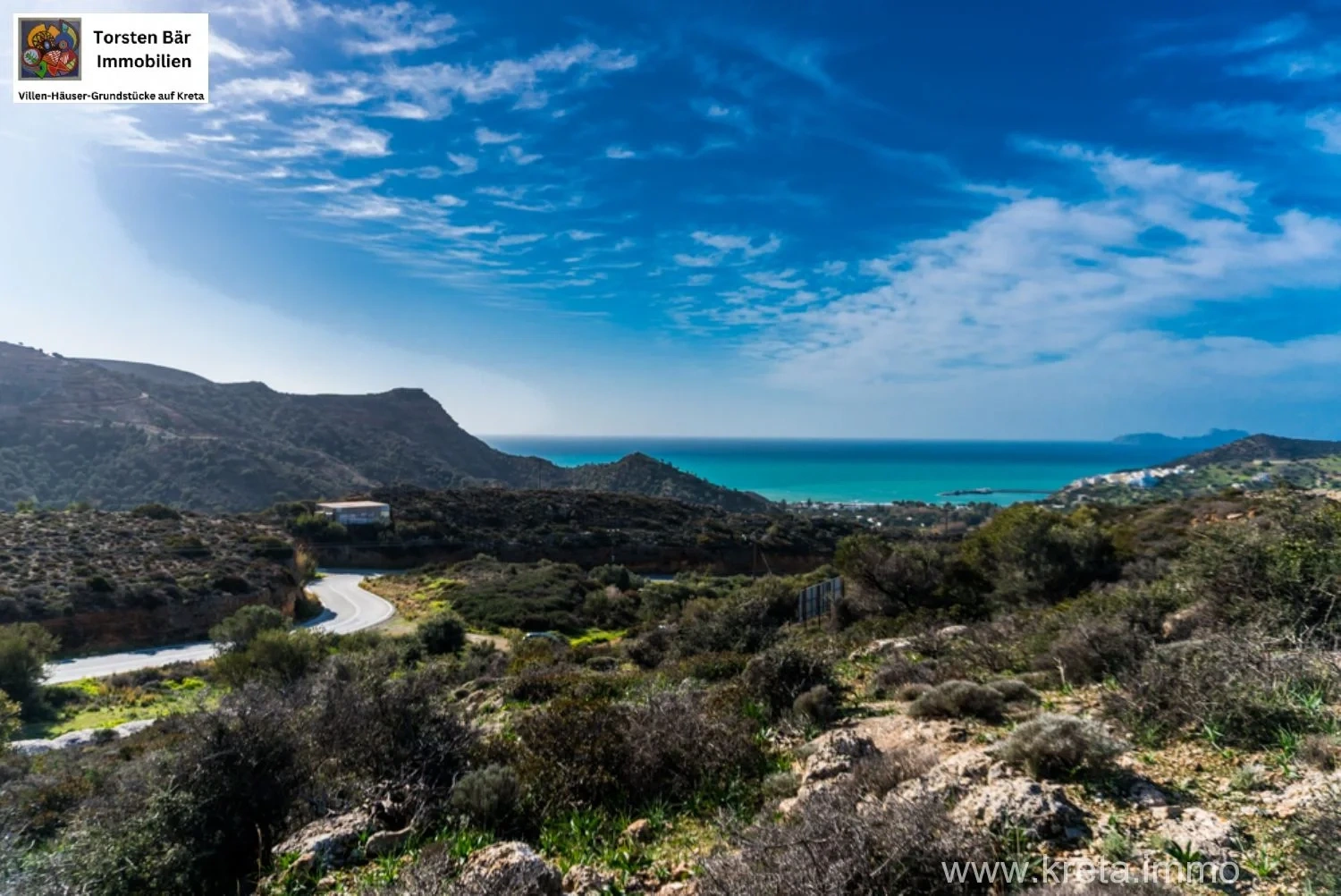 2 - vente terrain vue mer agia galini crète grèce