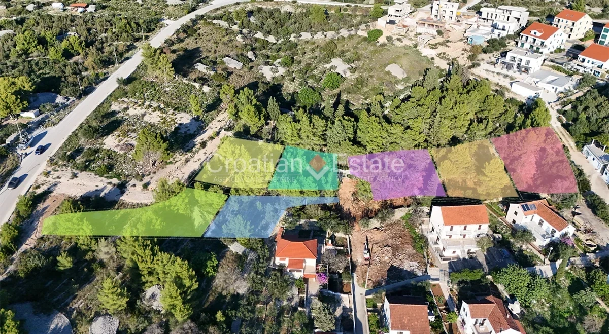 2 - vendita terreno vista mare brač spalatino-dalmata croazia