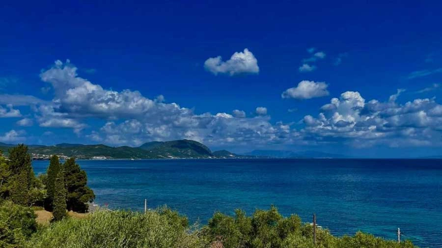 1 - vente terrain vue mer chalikounas îles ioniennes grèce