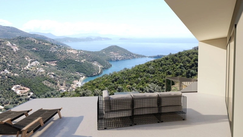 1 - vente maison vue mer lefkada îles ioniennes grèce