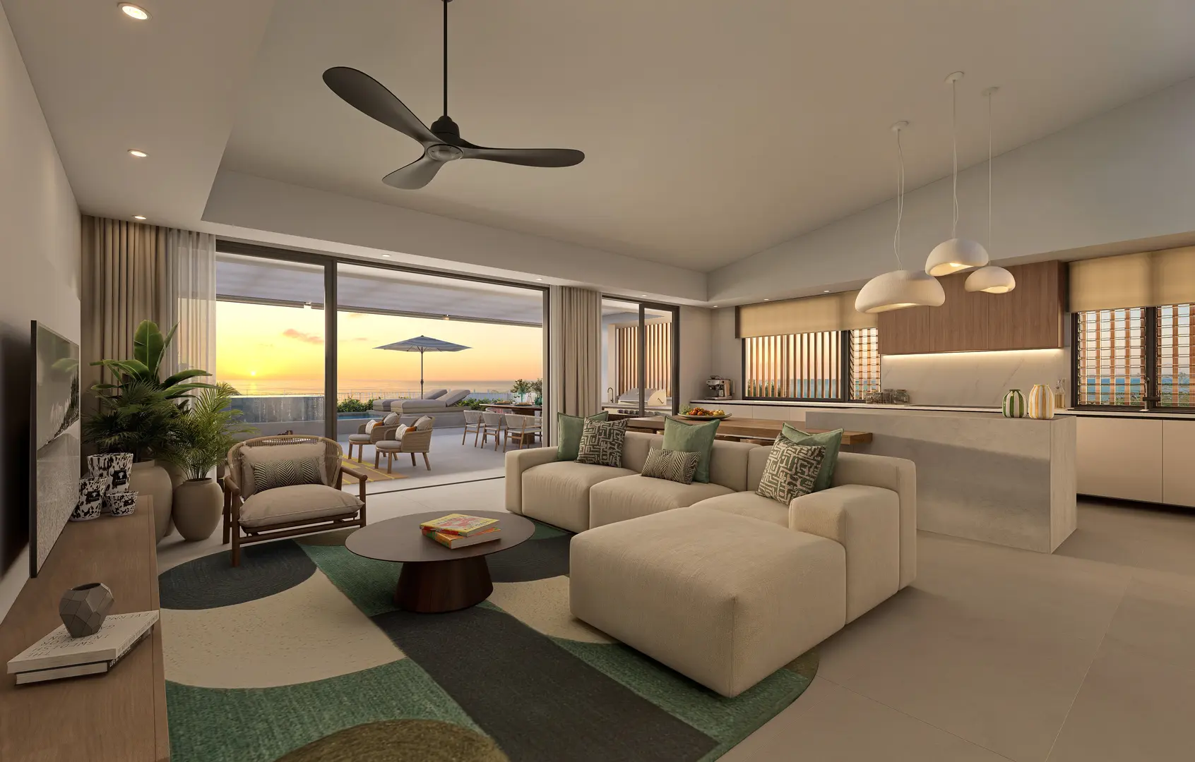 2 - venta apartamento vista al mar tamarin rivière noire mauricio