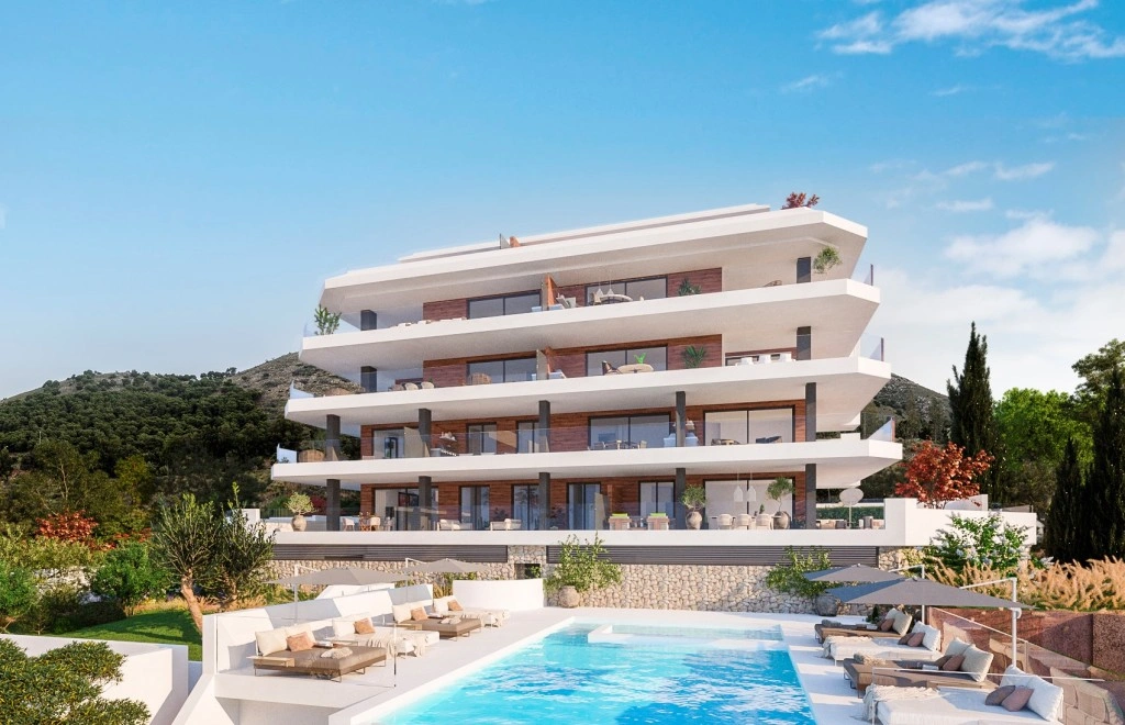 Apartamento vista al mar con piscina