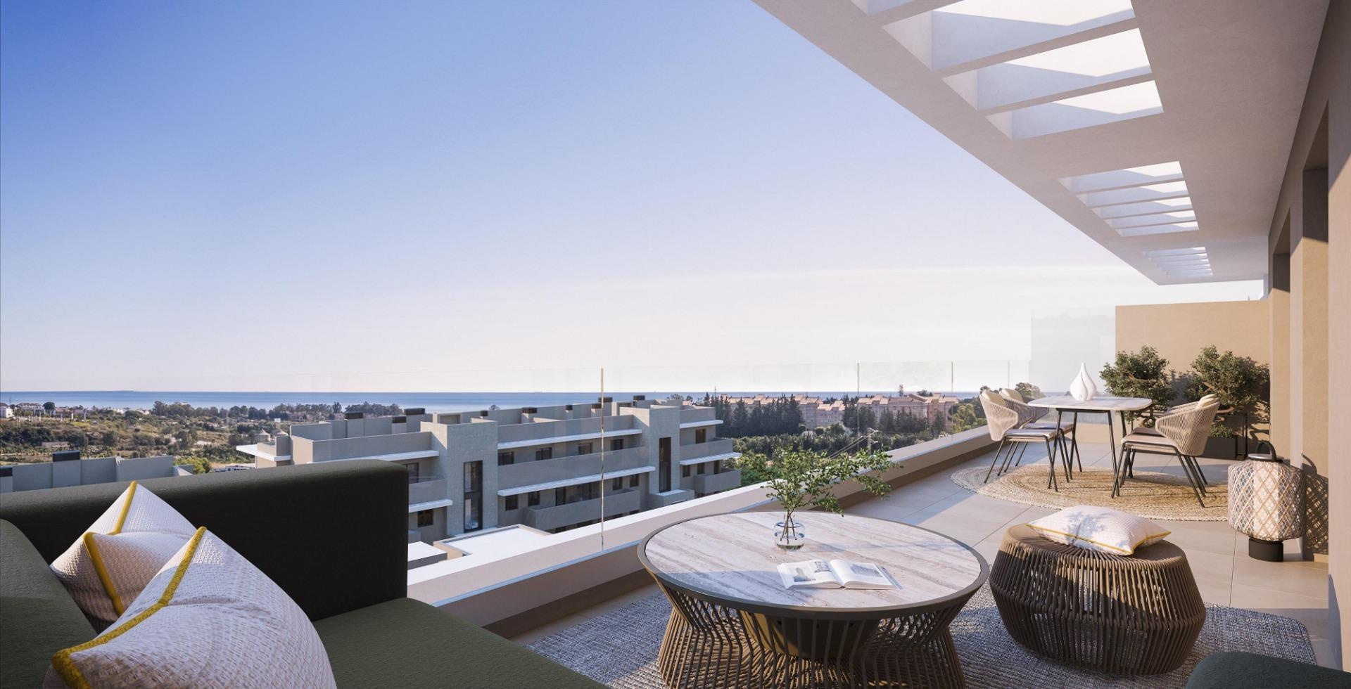 2 - venda apartamento vista de mar estepona - costa del sol andaluzia espanha