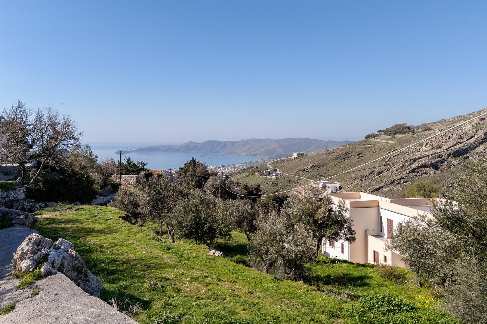 1 - vente terrain vue mer kárystos grèce centrale grèce