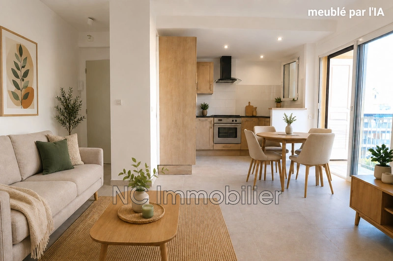 Appartement plage à pied avec terrasse