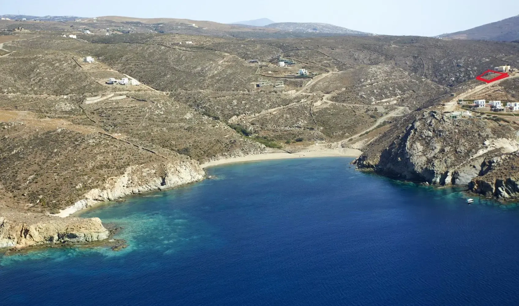 2 - vendita terreno vista mare andros - cicladi egeo meridionale grecia