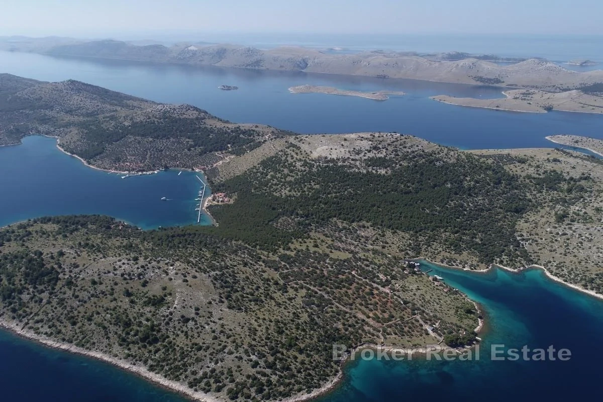1 - verkoop terrein uitzicht op zee kornati šibenik-knin kroatië